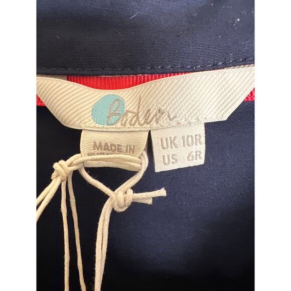NWT Boden Roseland Shirt Dress Navy Blue Size 6 - Picture 7 of 9